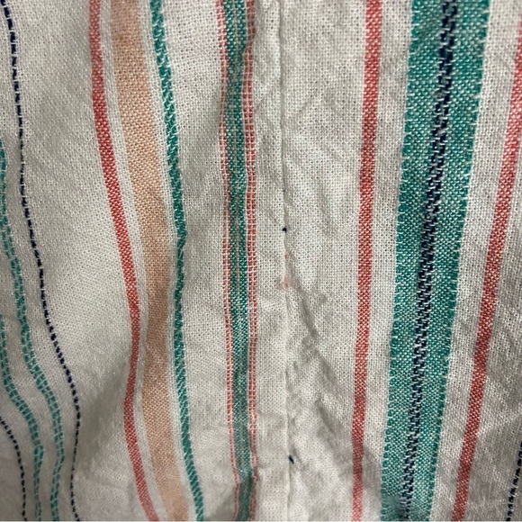 Lane Bryant Square-Neck Striped Top Linen Blend Coastal Beachy Plus Sz 24 - Picture 12 of 12